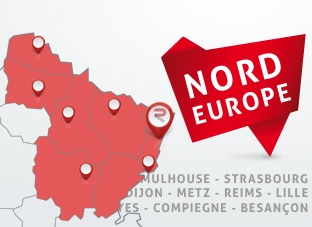 Nous disposons de poseurs d'adhésif à Strasbourg, Metz, Lille ou Dijon et intervenons en Belgique, en Suisse et au Luxembourg.