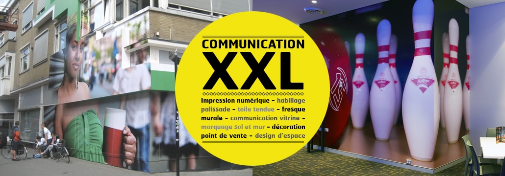Des impressions grand format pour une communication visuelle visible.